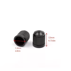 4pcs Black Plastic Wheel Tire Valve Stem Caps
