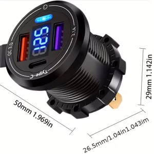 120W Super Fast Charging Charger Power Socket 4-in-1 Port Charger Socket