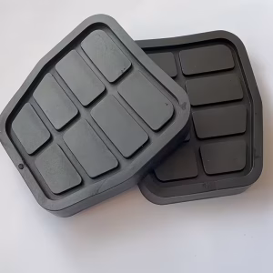 Set of 2pcs Black Rubber Non-Slip Durable Pedal Cover for VW