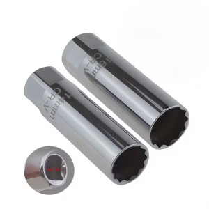 1pc Universal Magnetic Spark Plug Wrench for Automotive Spark Plugs, 14/16Mm