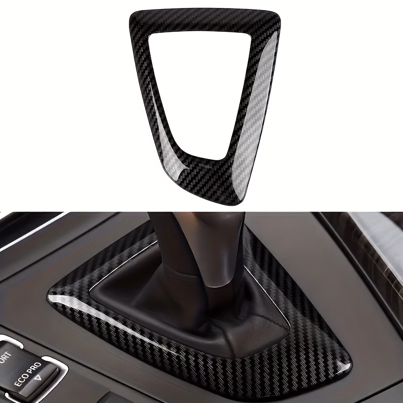 BMW Carbon Fibre Gear Shift Knob Frame Panel Cover